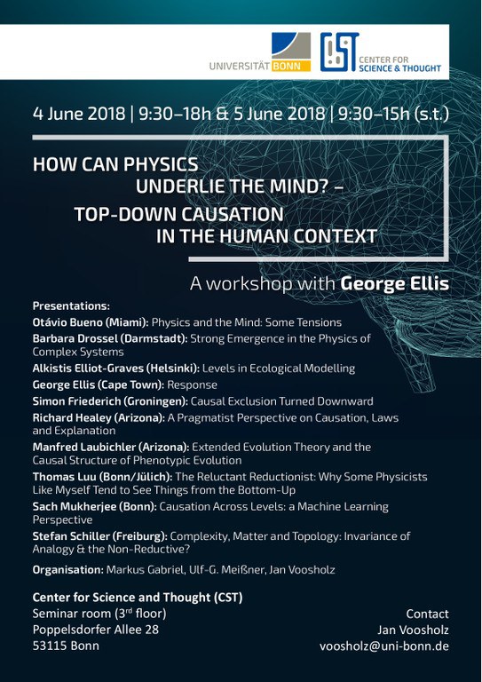 Workshop How Can Physics Underlie the Mind mit George Ellis