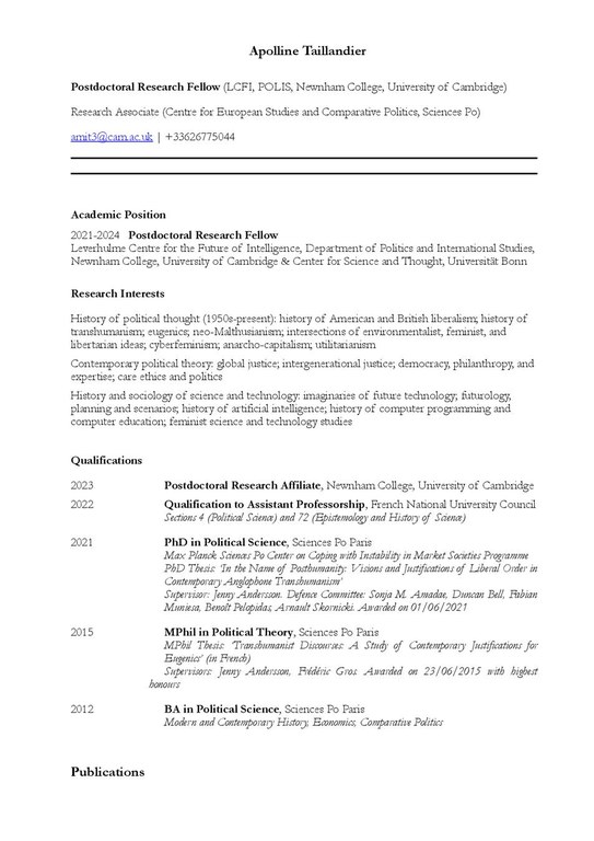 Apolline Taillandier CV Sept24