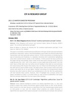 Program 2021-22 winter semester AI research group