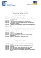 A.I.Programm_Workshop The Future of (Artificial) Intelligence