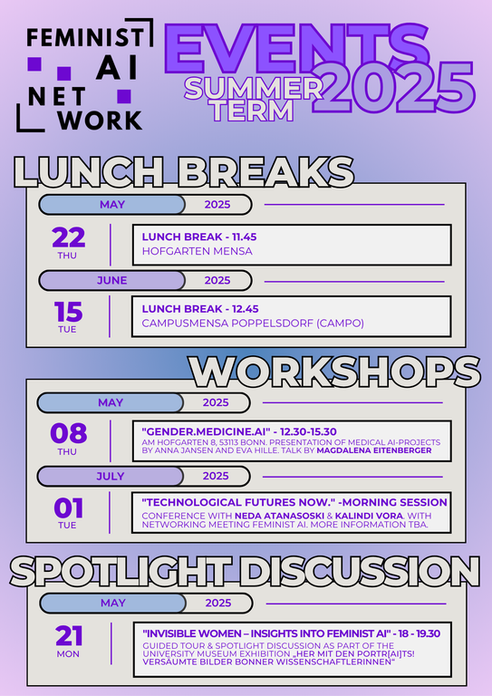 Feminist AI Events Summer 25 Feminist AI Events Summer 25