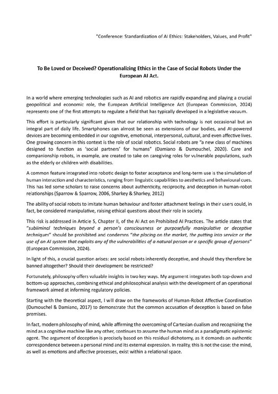 To Be Loved or Deceived Operationalizing Ethics in the Case of Social Robots Under the European AI Act.pdf